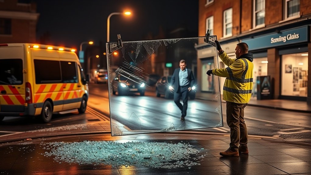 Emergency Glazing Between Streets
