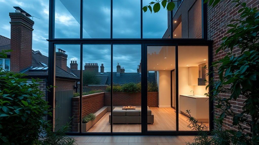 Glass Extension Walls Cobham